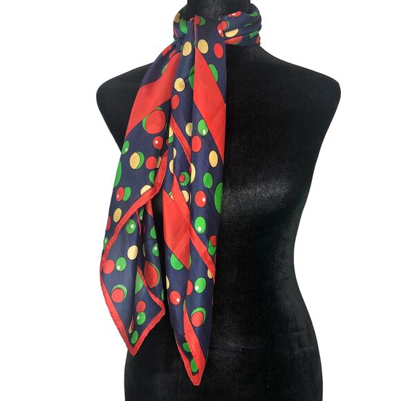 Multicolor Circle Olive Scarf - Picture 3 of 8